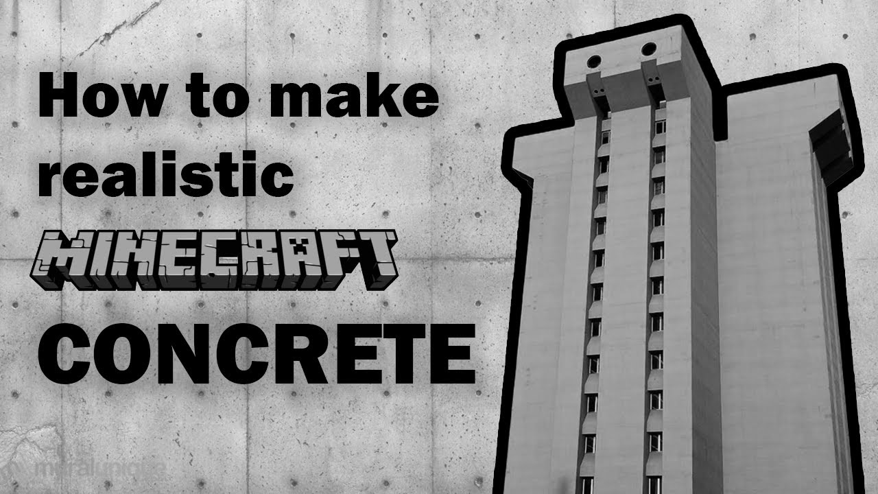 How To Build Realistic Concrete Structures in Minecraft | Brutalism, Modernism, and Beyond
