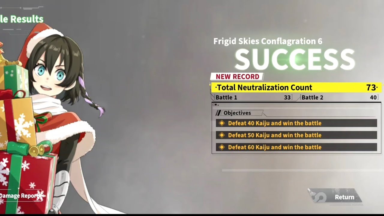 Large Conquest: Frigid Skies Conflagration 6 ✨ [GreatSword Kikoru❎] KAIJU NO. 8 THE GAME 