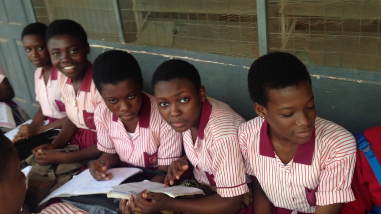 Maria Montessori School Ghana students 2016 year group preparing for B.E.C.E