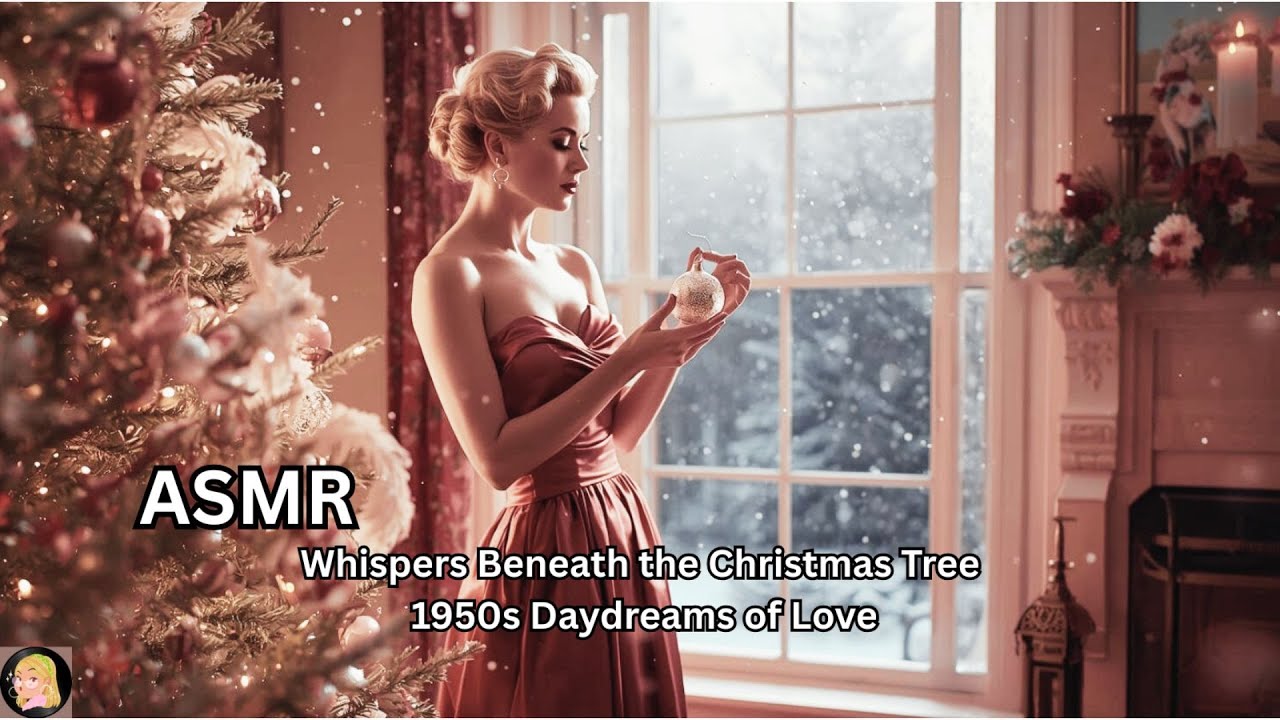 ASMR 🎄✨ “Whispers Beneath the Christmas Tree | 1950s Daydreams of Love” ✨💋