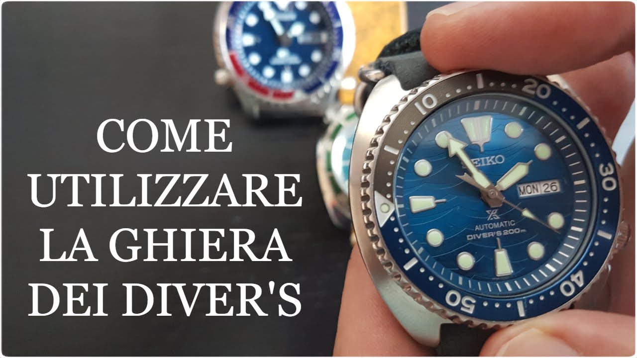 Come si Usa la GHIERA ⌚ per l'Orologio DIVER 🤿