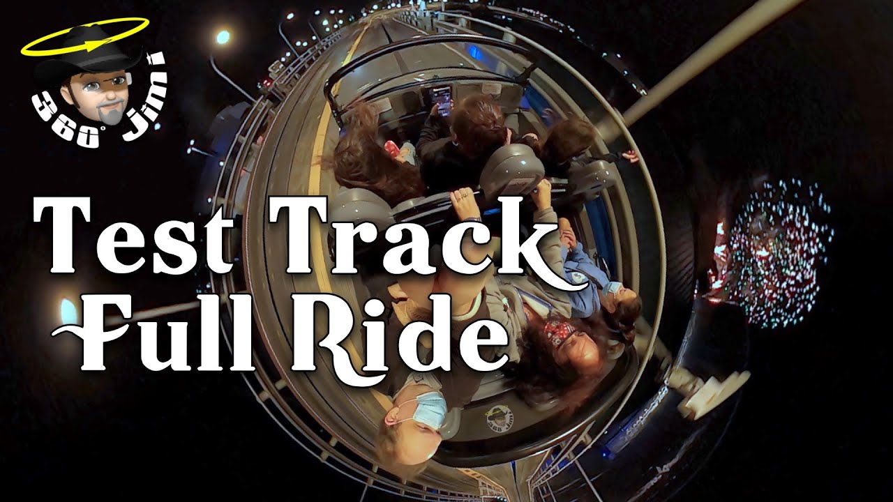 Disney World's EPCOT Test Track Full Ride in 360