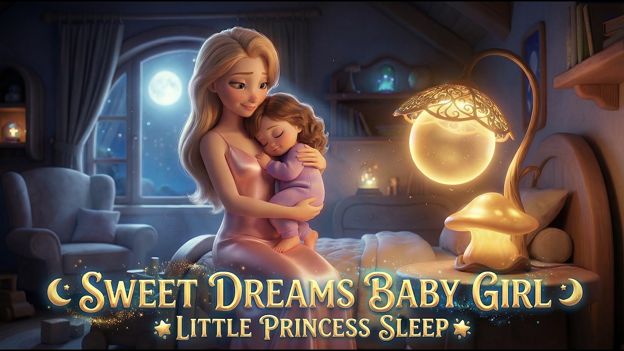 ✨Baby Girl Sleep Music✨| 15 Minutes Sweet Dreams Lullaby🌙| Calming Bedtime Song🎶