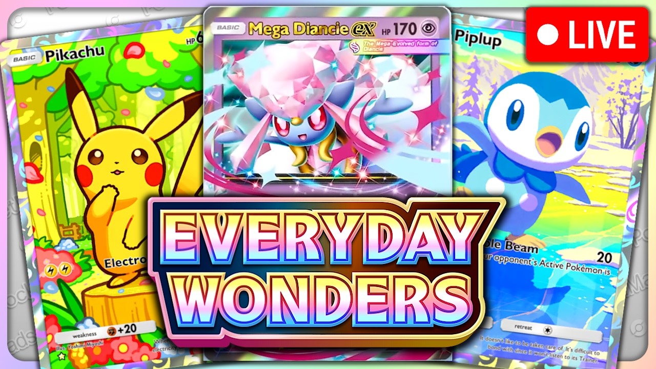 🔴 *LIVE* EVERY DAY WONDERS RELEASE STREAM!!! | Pok&eacute;mon TCG Pocket