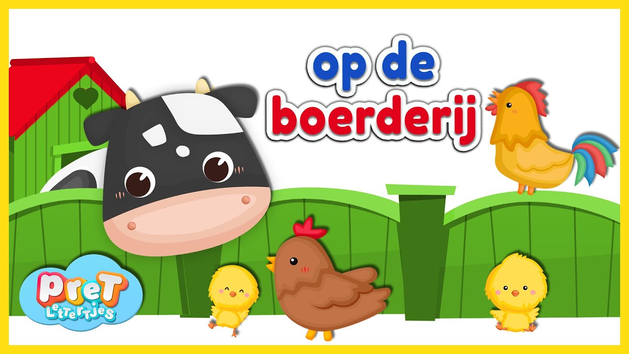 🔴 Boerderijdieren | Eerste Woordjes voor Peuters | Pretlettertjes
