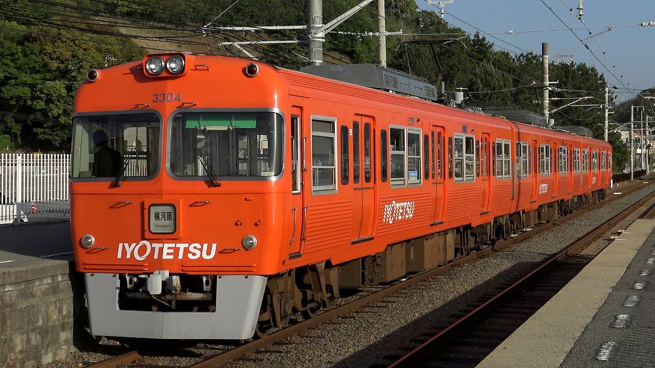 【4K】伊予鉄道高浜線3000系電車(東洋IGBT-VVVF)、610系電車(抵抗制御)、700系電車(抵抗制御)到着・発車シーン集+3000系乗車動画 松山市駅、大手町駅、古町駅、梅津寺駅にて
