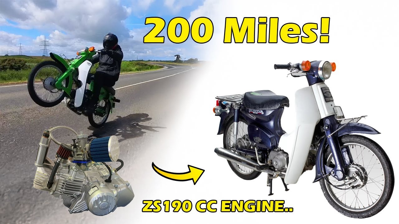 I Rode 200 Miles on My ZS190 Engine Honda C50 and Lived to Tell the Tale