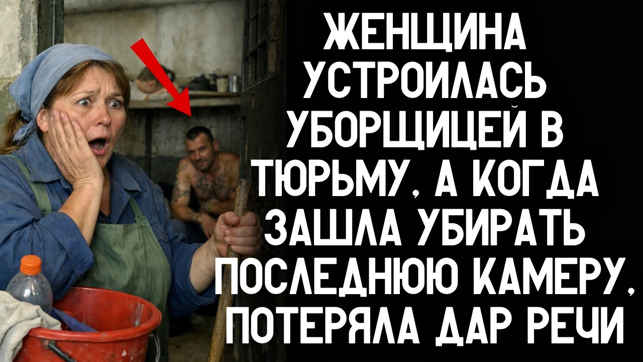 Женщина устроилась уборщицей в тюрьму, а когда зашла убирать последнюю камеру, потеряла дар речи