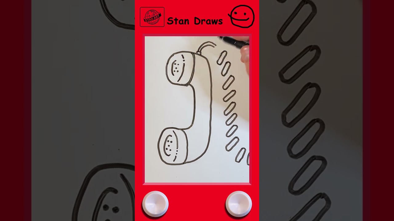 How to Draw an Old Telephone like a Pro!