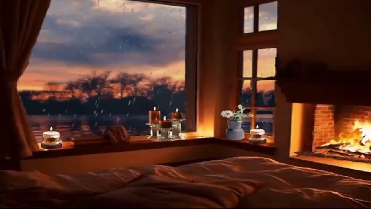 Yağmur ve ateş sesi...