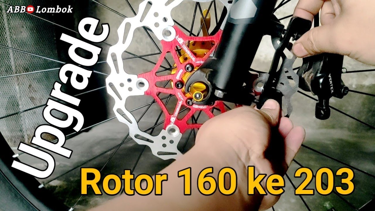 Upgrade rotor 160 ke 203 mm, bikin tampilan makin keren 😎