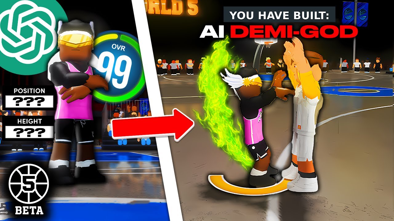 AI BUILT a 99 OVERALL DEMIGOD in RB World 5 | Roblox Basketball