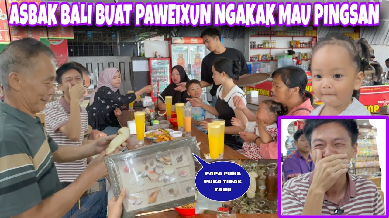 BELI OLEH OLEH KHAS BALI UNTUK DIBAWA KE CHINA,PAWEIXUN TERTAWA SAMPAI MAU PINGSAN KARENA ASBAK BALI