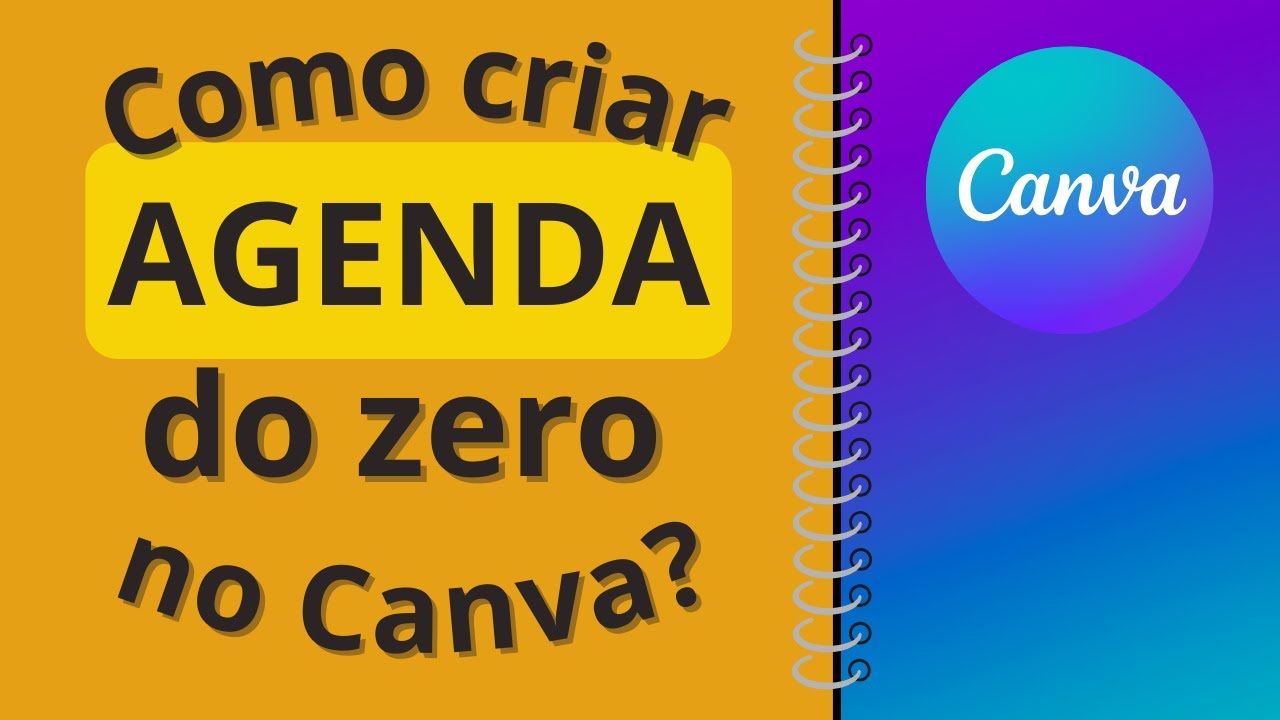 Como criar miolo de agenda no Canva do zero?