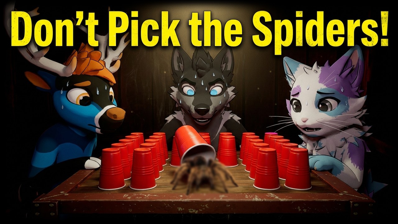 One Wrong Cup and You're OUT! | Spider Roulette