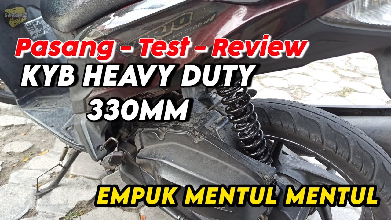 Shockbreaker KYB HEAVY DUTY di Vario 125 KZR Bohlam - Pasang - Test - Review