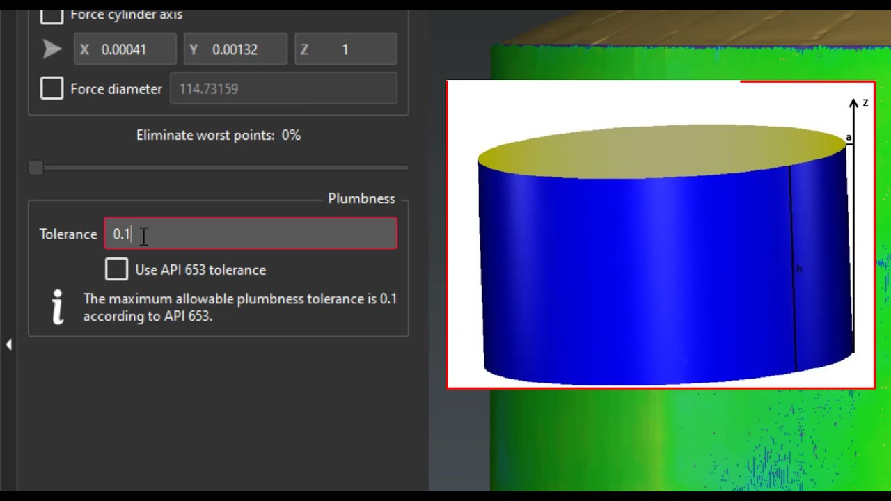 Leica Cyclone 3DR Tank Inspection Workflow: 3- Tank Project, Plumbness and 3D Analysis