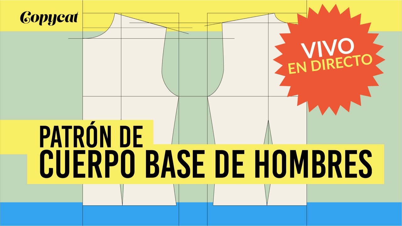 Trazado de patrón de cuerpo base para hombres