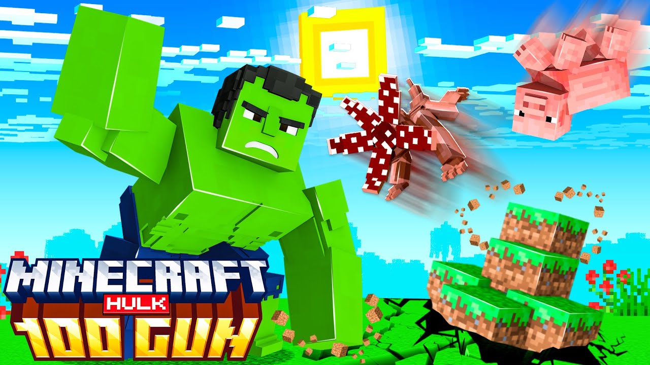 100 GÜN BOYUNCA HULK OLARAK Minecraft OYNUYORUM