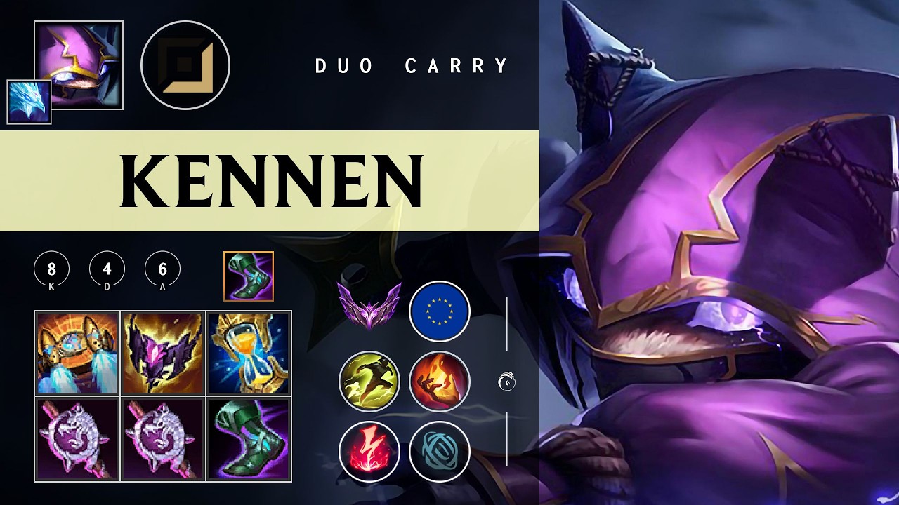 Kennen Carry vs Syndra - EUW Master Patch 26.03