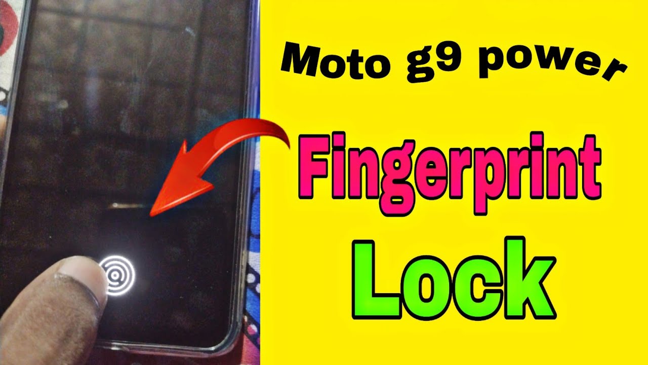 moto g9 power fingerprint lock setting / how to add fingerprint in moto g9 power