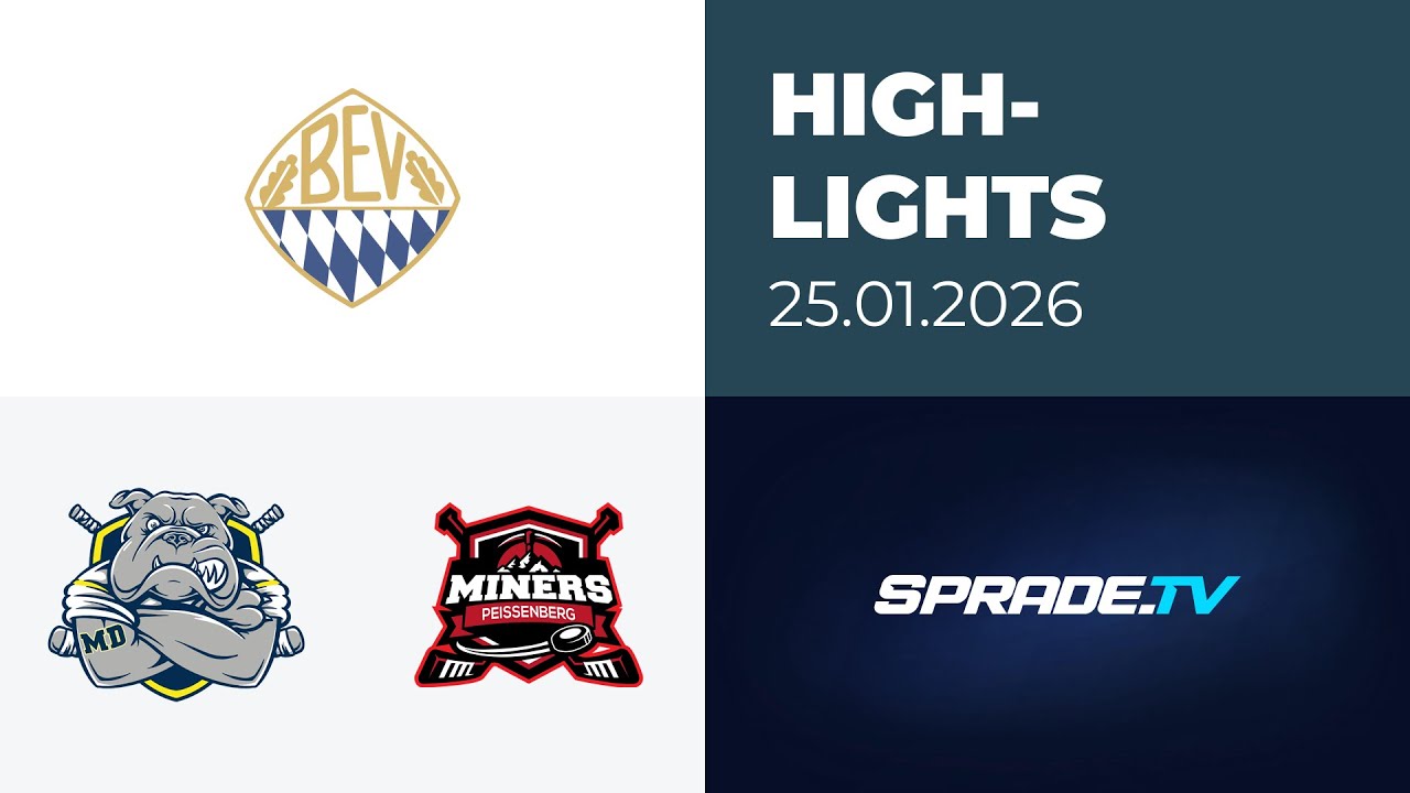 25.01.2026 - Highlights - Schweinfurt Mighty Dogs vs. Peißenberg Miners