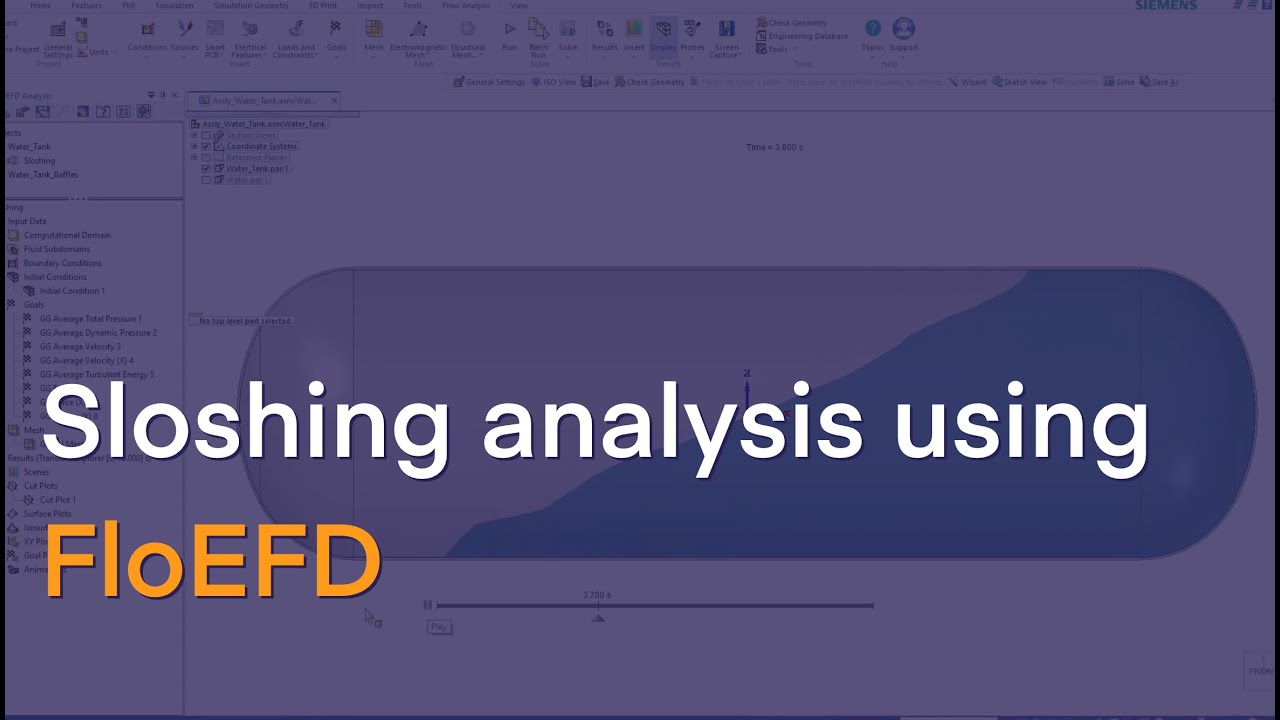 Sloshing analysis using FloEFD