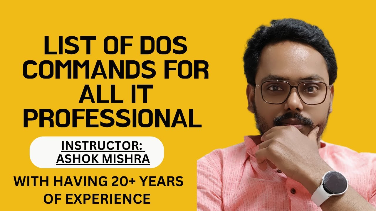 List of DOS commands for All IT Professional Part-1