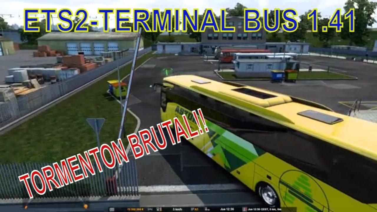 ETS2 TERMINAL BUS ✅ de Hirtshals a J&ouml;nk&ouml;ping 🚍 ⛈
