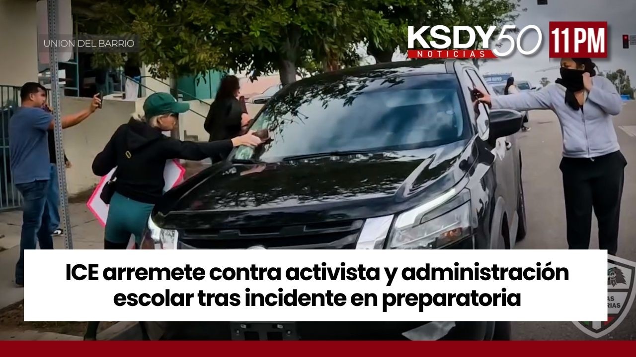 ICE arremete contra activista y administración escolar tras incidente | KSDY NOTICIAS 11PM