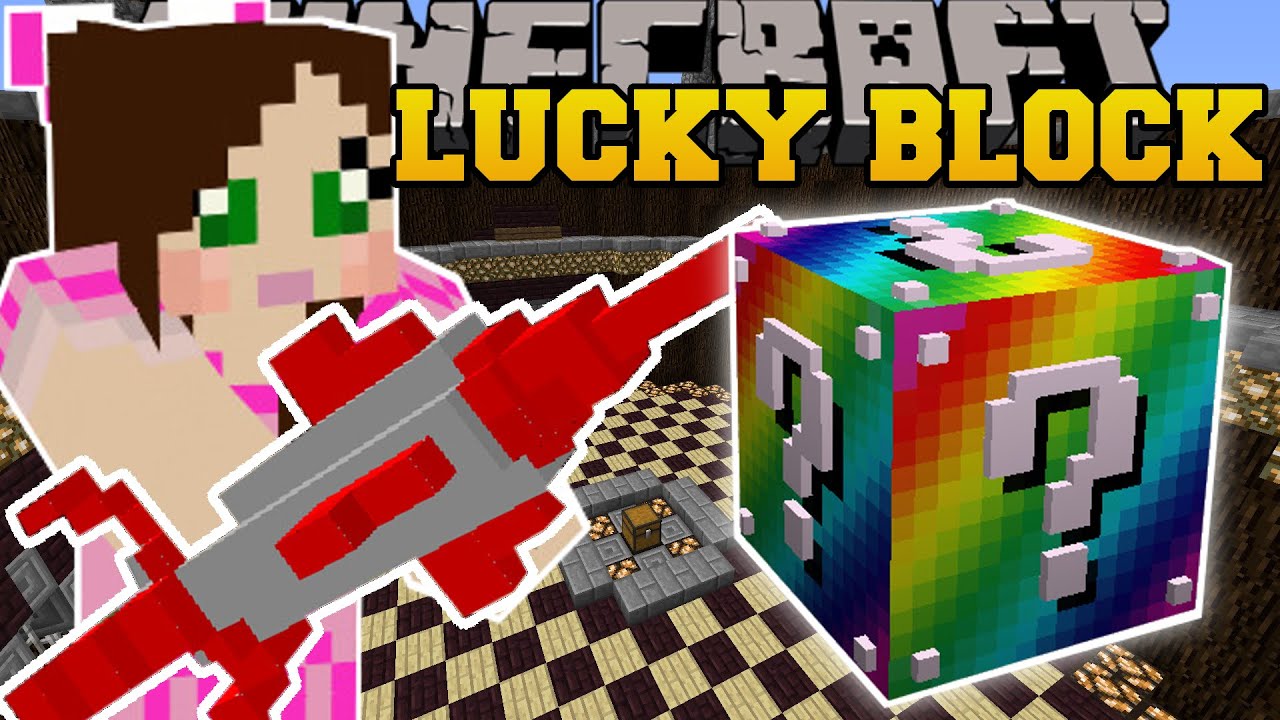 Minecraft: ИГРЫ-ИСПЫТАНИЯ С РАДУЖНЫМИ БЛОКАМИ LUCKY BLOCK EXPLOSIVES - Мод Lucky Block - Мини-игр...