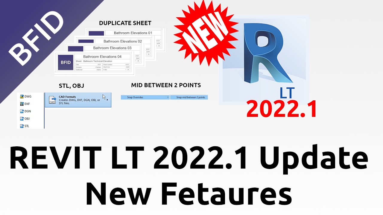 Revit LT 2022.1 Update New Features