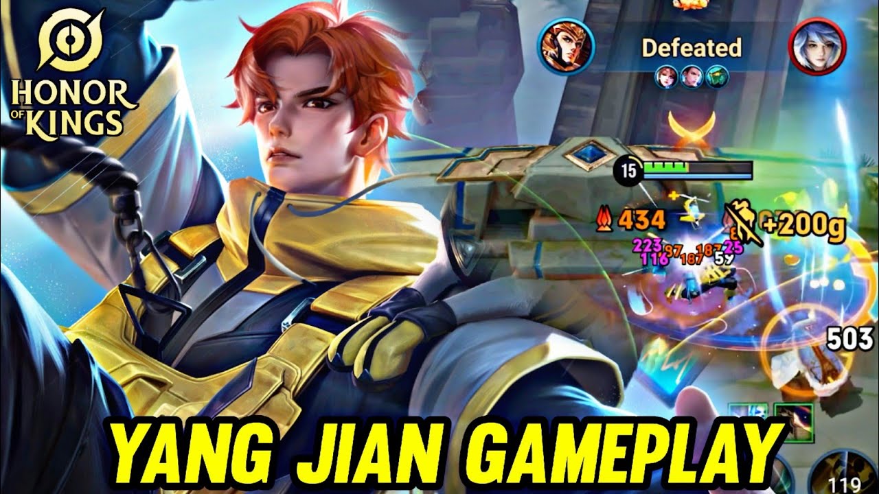 HOK : YANG JIAN GAMEPLAY | IN CLASH LANE - HONOR OF KINGS