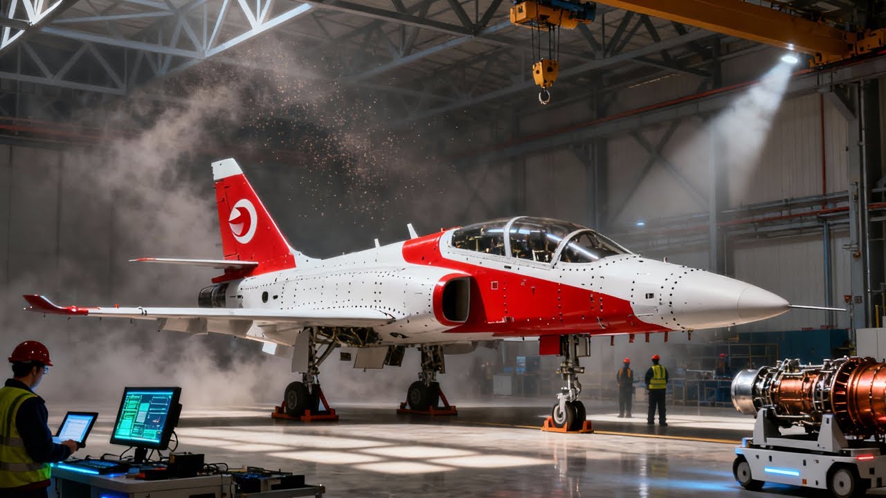 Inside the Secret TAI Hürjet Factory: Building Turkey's Supersonic Jet (Full Process)