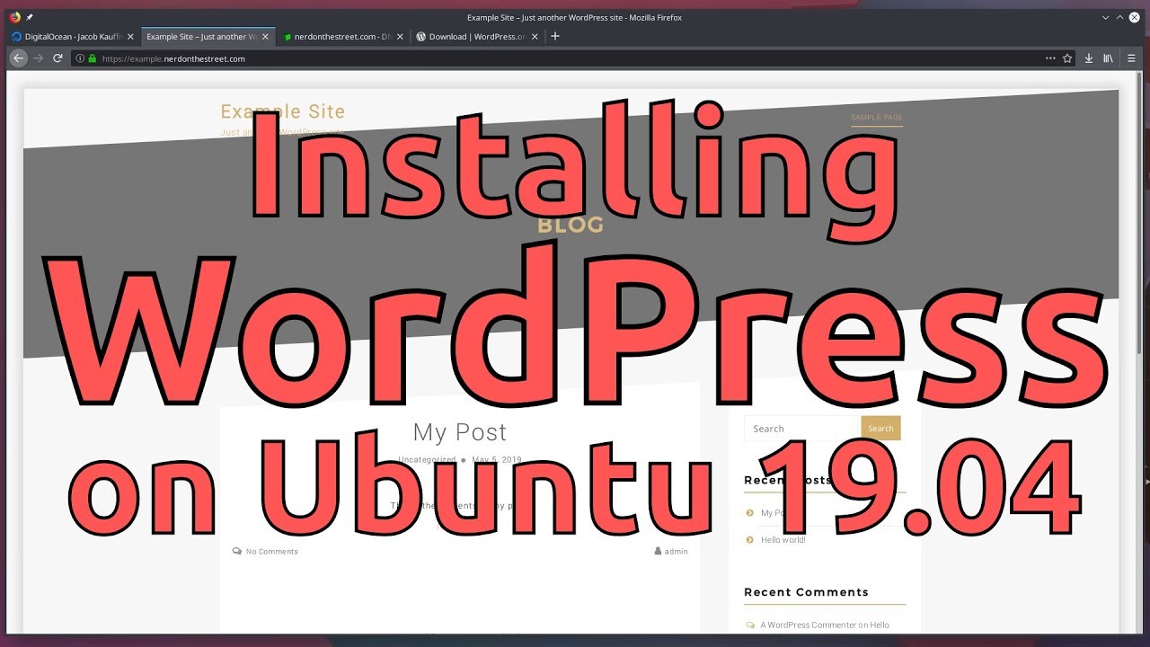Installing Wordpress on Ubuntu 19.04