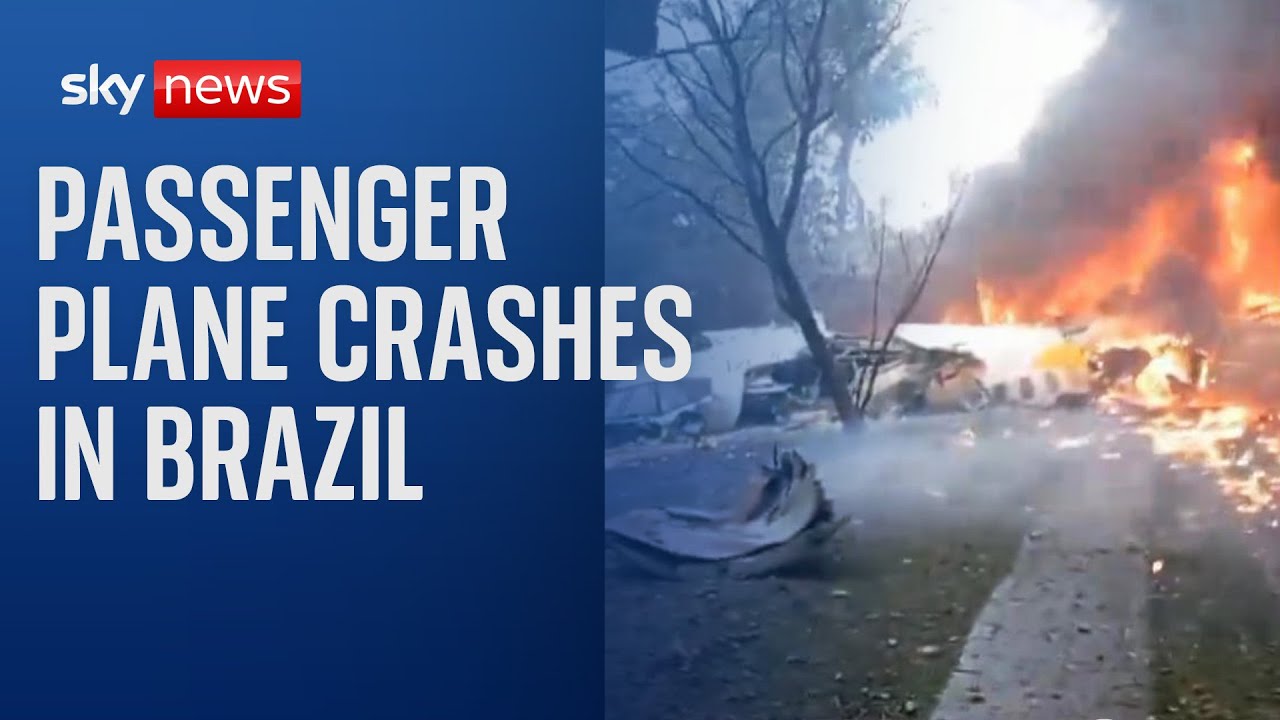 Passenger plane carrying 61 people crashes in Brazil