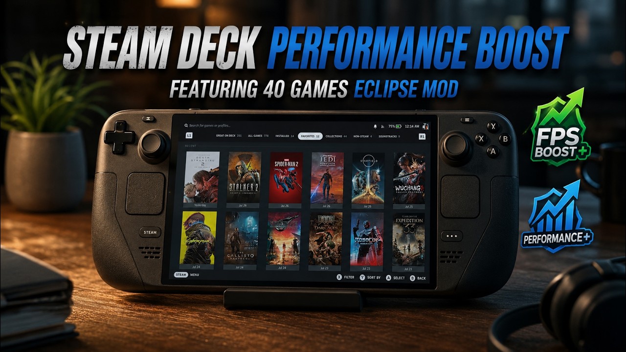 Steam Deck Performance Boost &mdash; 40 Games Tested with Eclipse Mod!