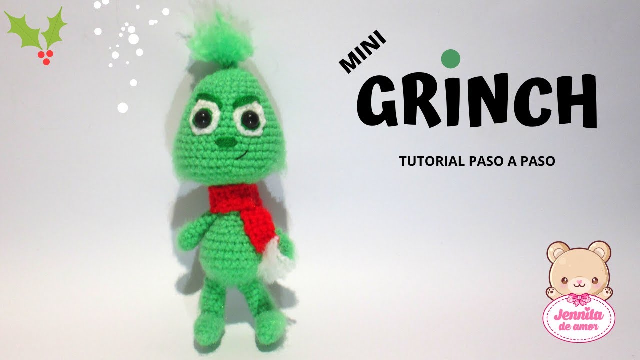 GRINCH Mini Tutorial Amigurumi paso a paso (Patrón en Descripción)