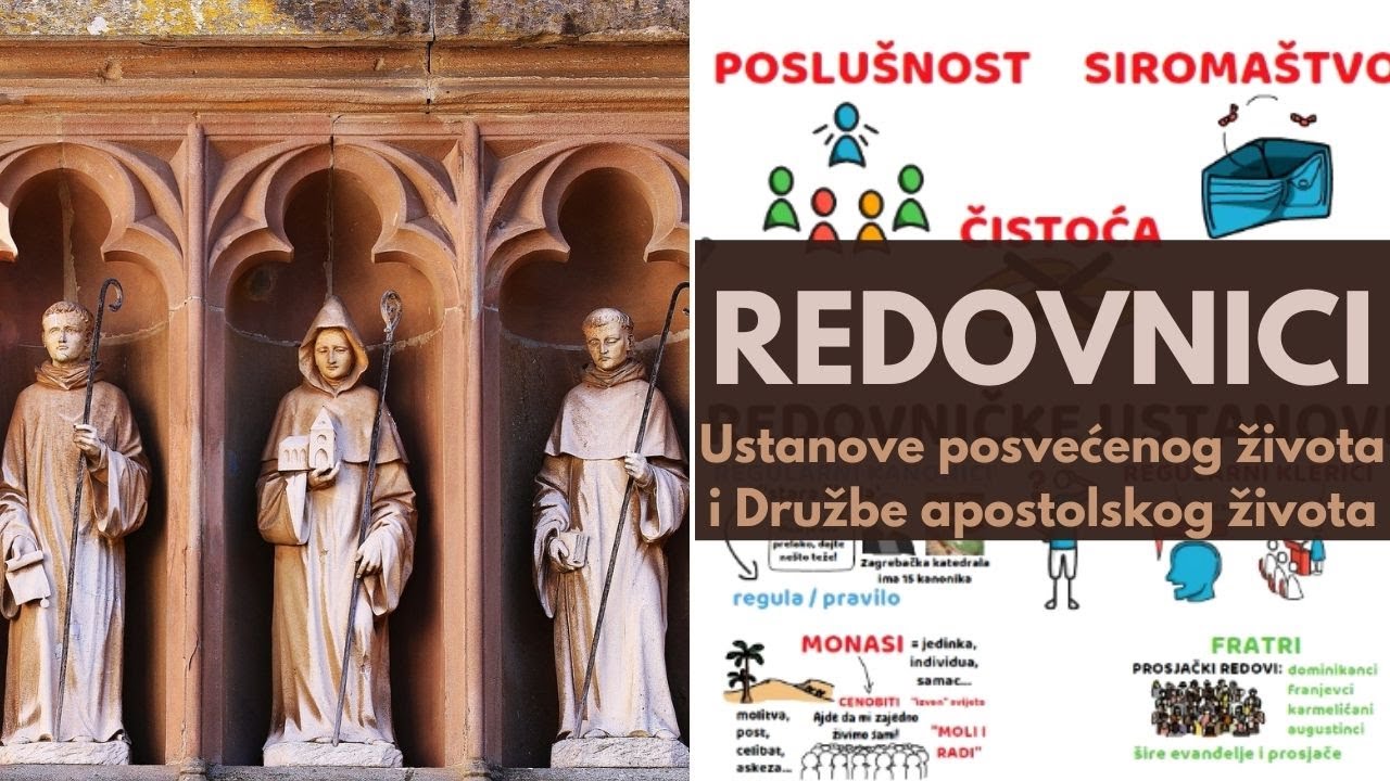 Redovništvo || Ustanove posvećenog života || Družbe apostolskog života || Evanđeoski savjeti