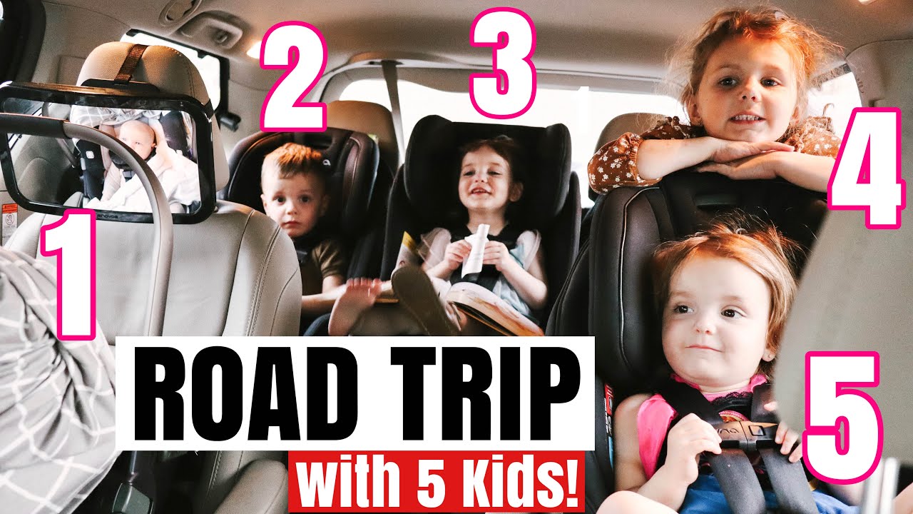 Asher’s FIRST LONG Road Trip! Traveling in the car with FIVE Kids! We’re Moving??