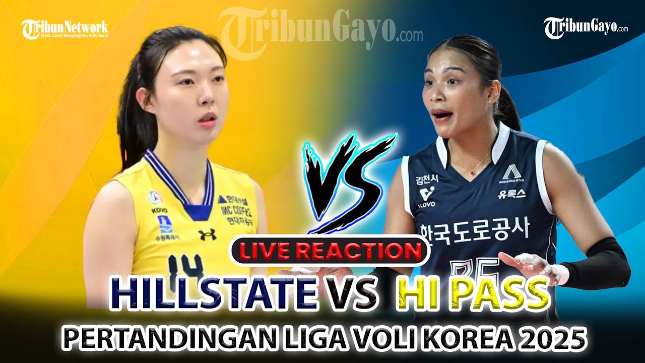 🔴LIVE PERTANDINGAN LIGA VOLI KOREA 2025/2026 HARI INI: Hyundai Hillstate vs Hi Pass Pukul 14.00 WIB