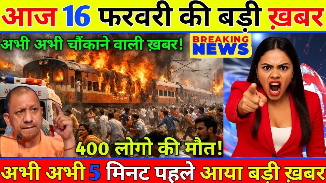 16 फरवरी का मौसम | 16 february Ki Headlines News Today | मुख्य समाचार #Lucknow_weather #आज_का_मौसम