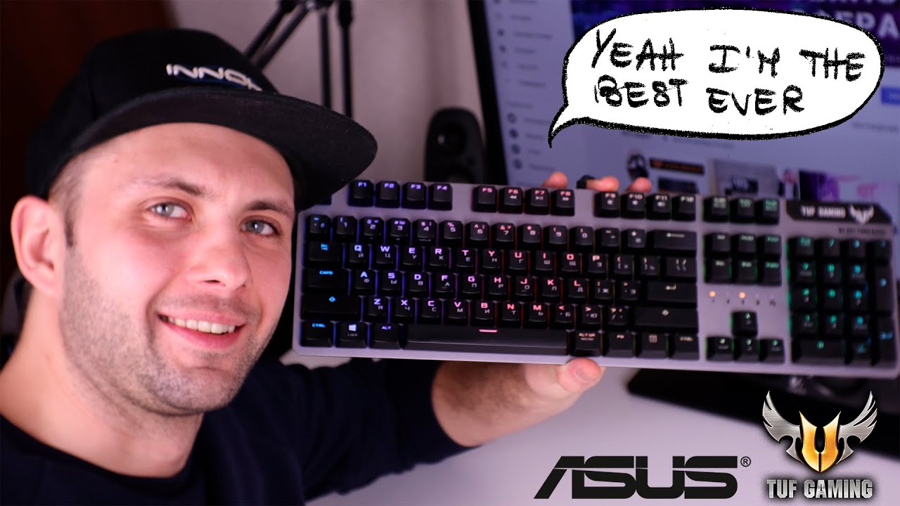 Asus Tuf Gaming K7 - лучшая механическая клавиатура 2020, можно МЫТЬ водой