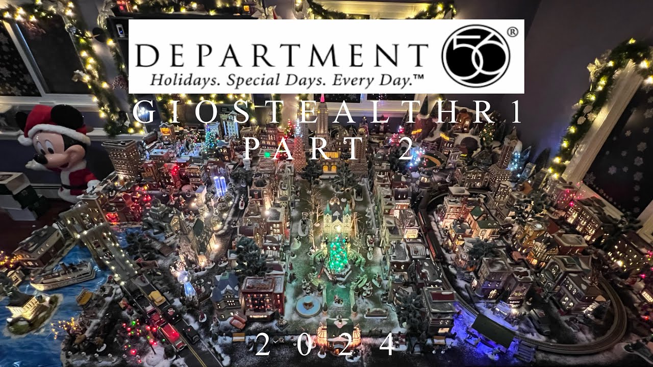 NEW YORK CITY DEPARTMENT 56 Christmas in the City 2024 - 2025 Part 2 TOP VIEW !!