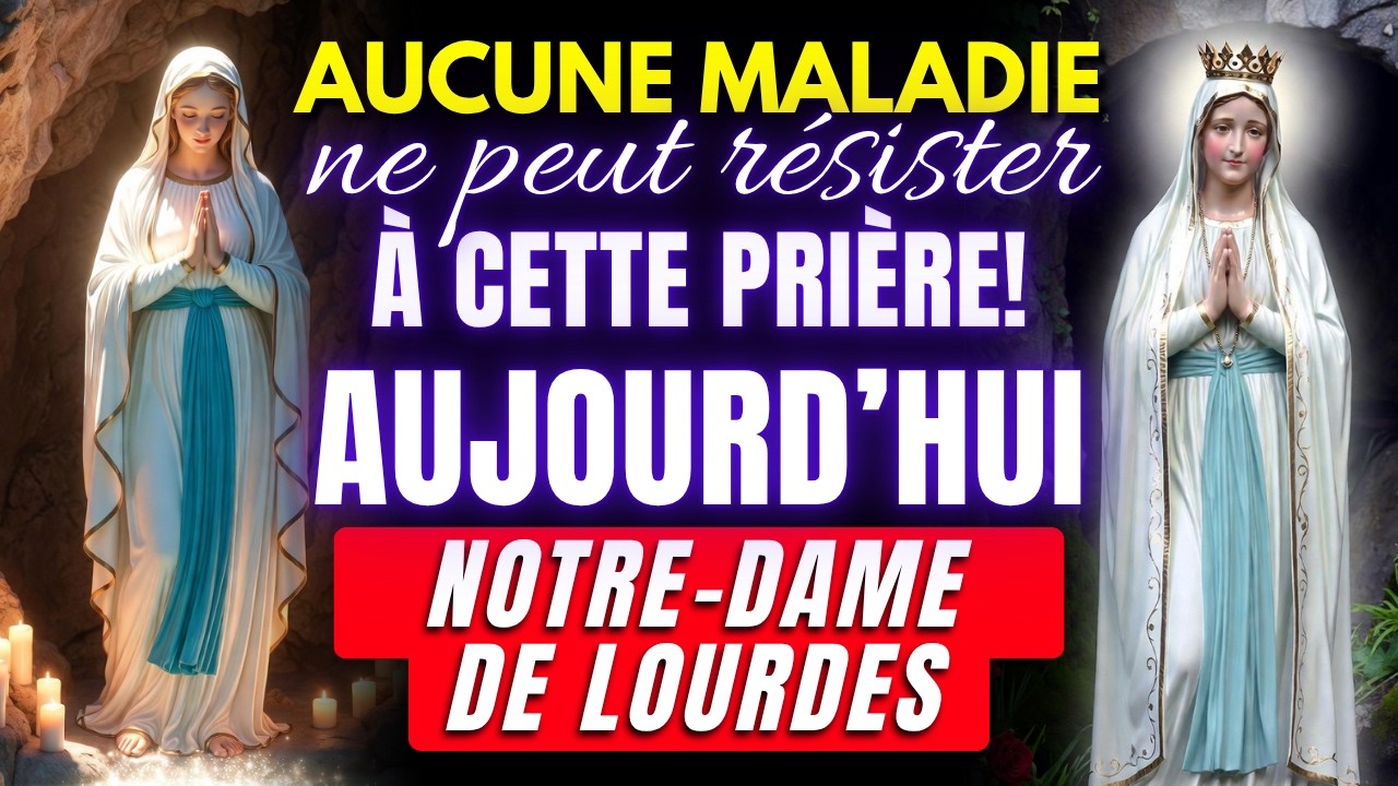 ✝️ Une prière qui guérit toutes les maladies si vous écoutez avec foi - Notre-Dame de Lourdes