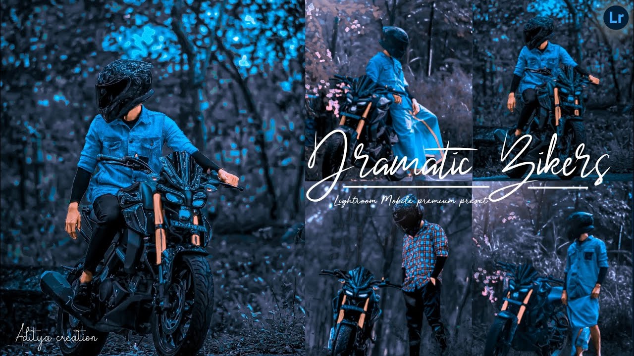Transform Your Outdoor Bike Photos with Moody Blue Editing Presets#lightroom #preset #viral #biker