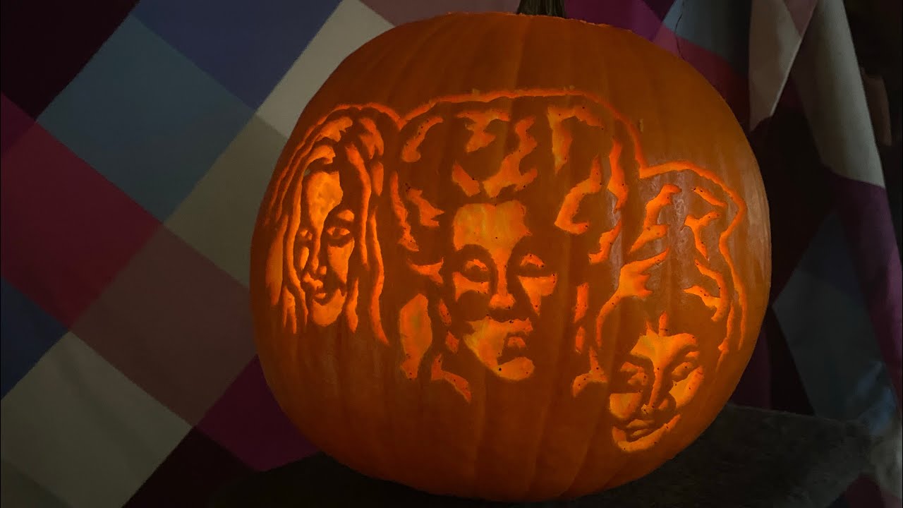 Making Custom Pumpkin Carving Stencils | TFIL and Hocus Pocus Designs | Vlogtober 2021