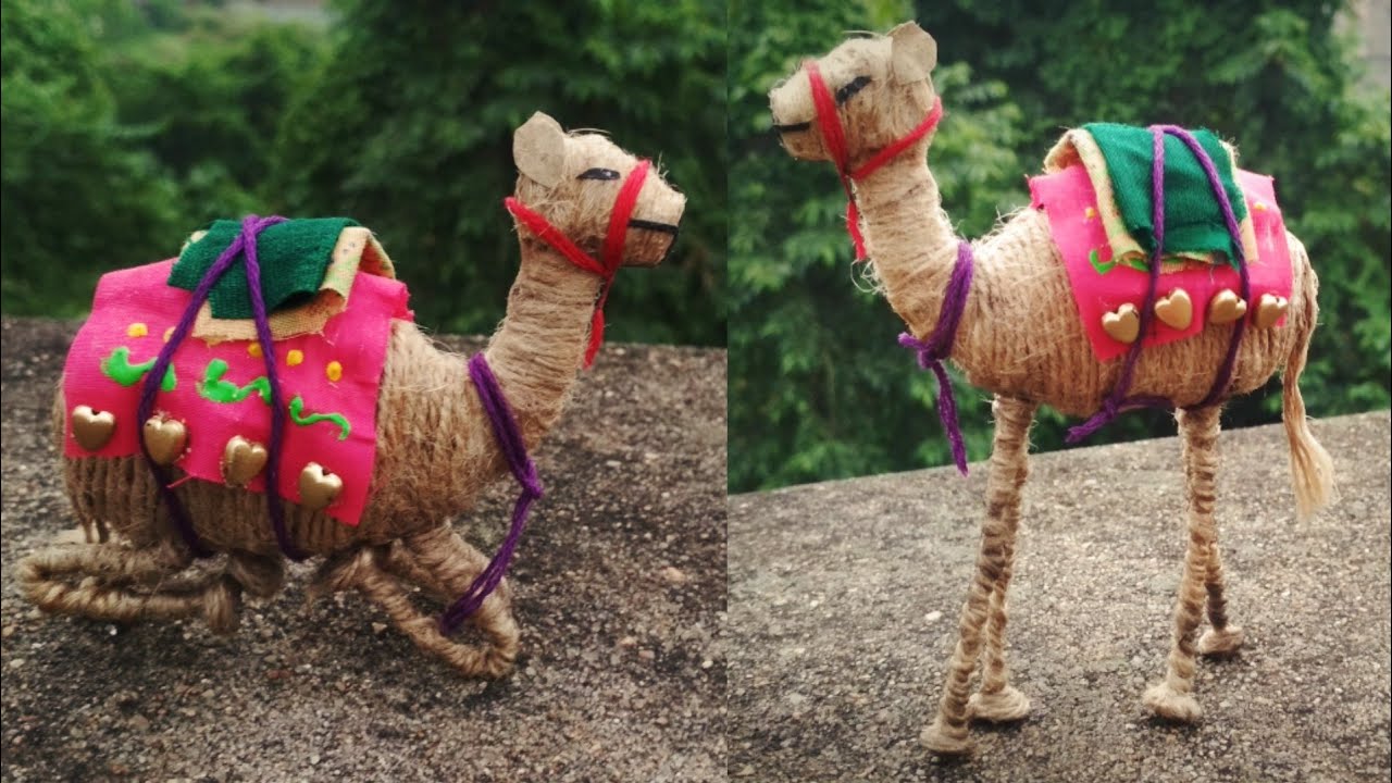 Jute Camel making || Diy Camel craft with Jute || Easy jute handcraft