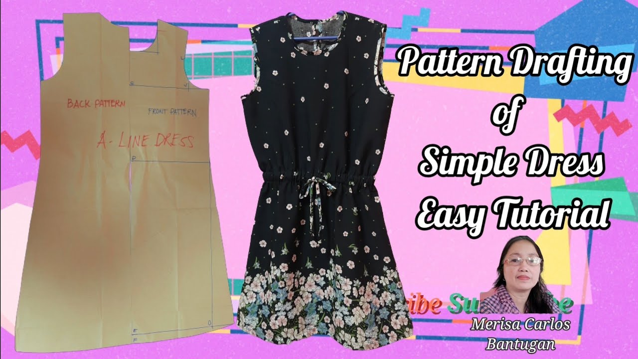 How to Draft Simple Dress Pattern ........EASY TUTORIAL