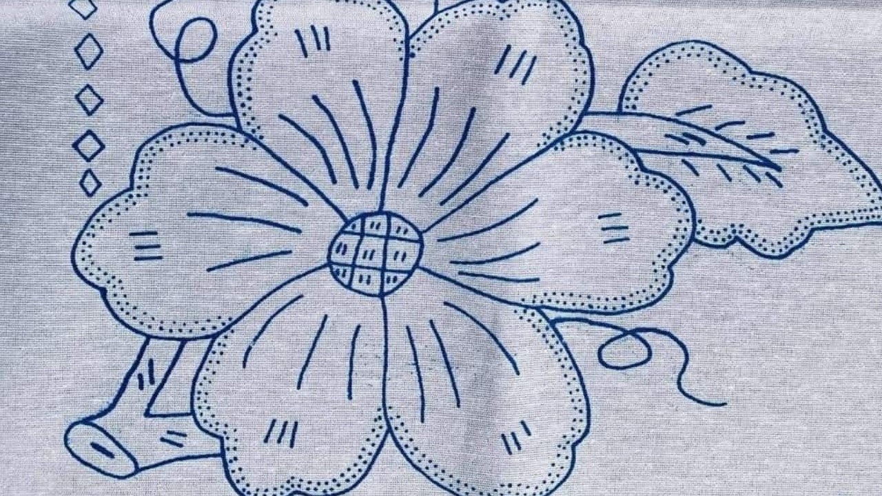 ¡No creerás lo fácil que es! Bordado de flores grandes paso a paso.